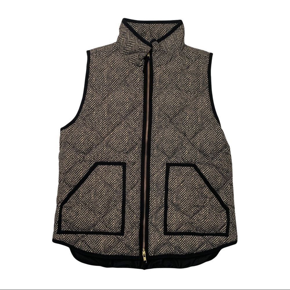 J. Crew Factory Women's Quilted Printed Puffer Vest 02533 SZ M
